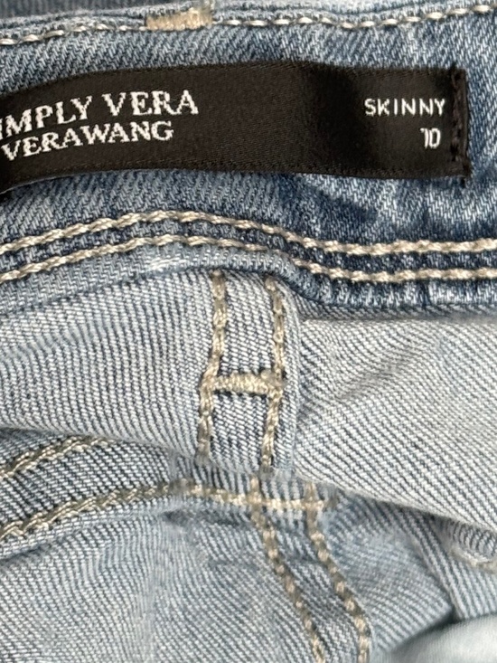 Vera Wang Embroidered Flower Jeans - Picture 2 of 10